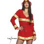 Costume vigilessa del fuoco RED HOT FIREFIGHTER